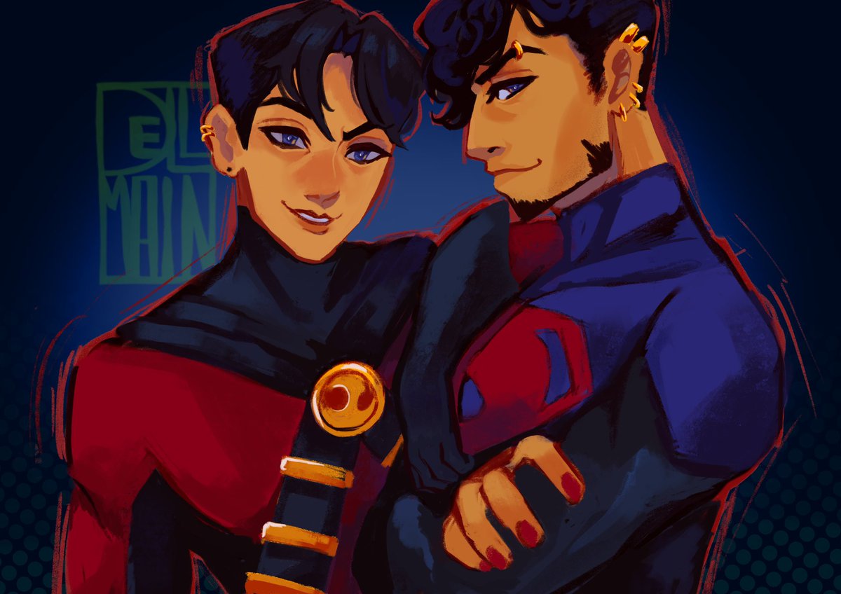 Haven’t drawn in a while since I’ve gotten a new job but I wanted to sketch out my boys 🥰 
They’re judging you 
#timkon #timdrake #redrobin #connerkent #superboy