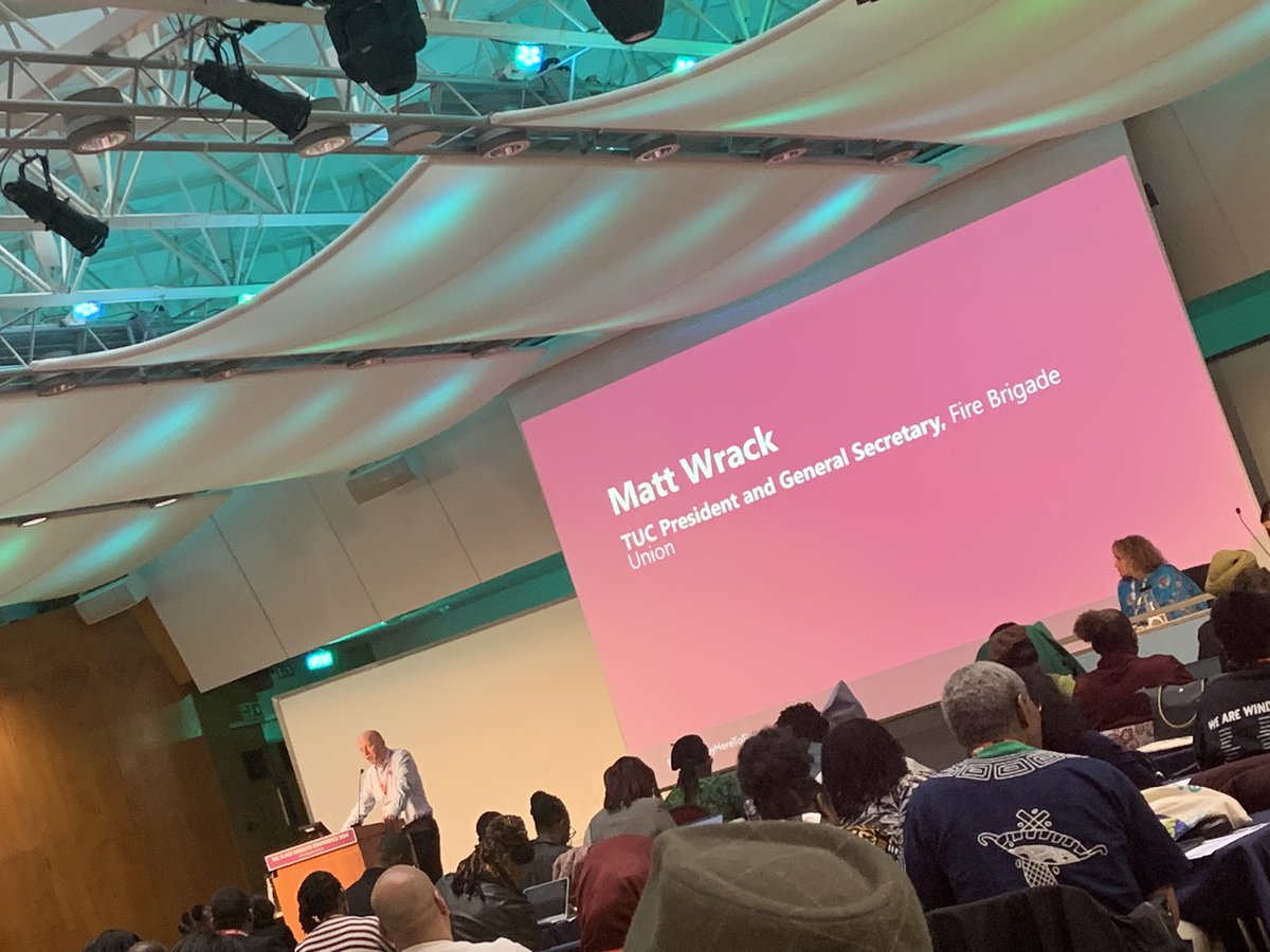 “Saving lives is not against the law.” ~ @MattWrack on channel crossings #TUCBWC #TUCBWC2024 #HereToStayHereToFight @The_TUC