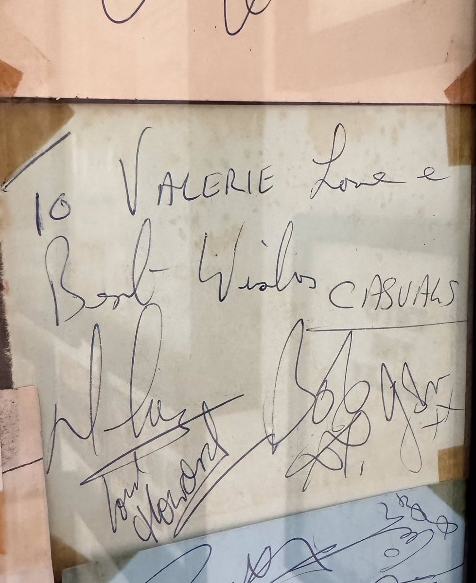 Auntie Val struck gold again with her autograph collection… Extract from Bruce Dickinson interview, ‘Record Collector’ (issue 557, May 2024) Autographs now on my music room walls…