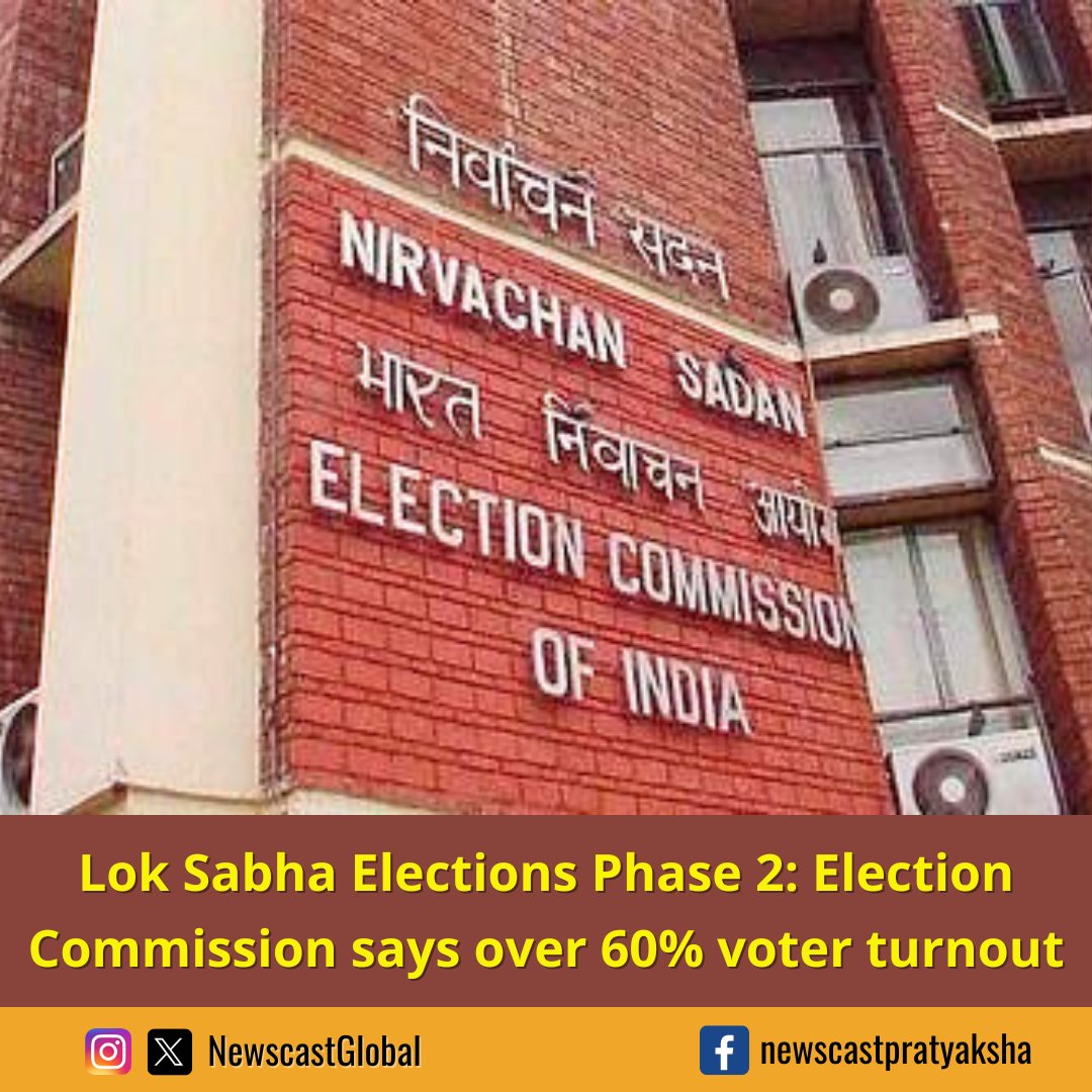 During #LokSabhaElections #SecondPhaseVoting, on Friday, @ECISVEEP reported over 60% voter turnout in 88 constituencies across 13 states by evening. While definitive information will be provided on Saturday, #ElectionCommission assured elections were conducted peacefully.