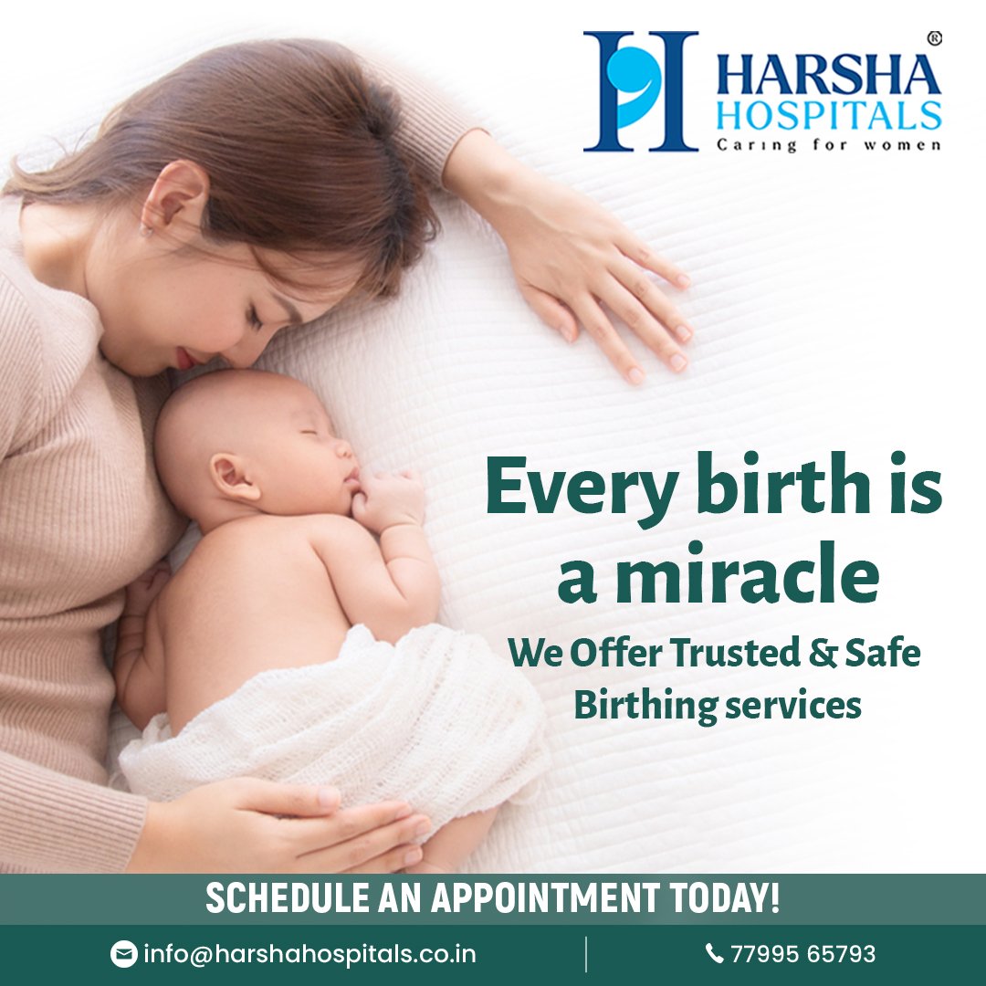 Bringing new life into the world, one miracle at a time. 
Welcome to Harsha Hospitals , where every moment is a celebration of love, joy, and new beginnings. 
#MaternityCare #MiraclesHappenHere #maternityhospital #harshahospitals