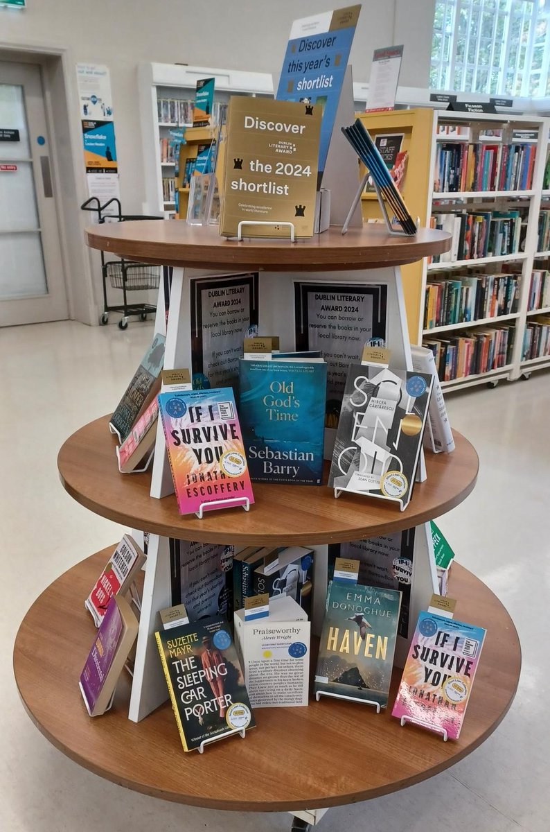 All six of the shortlisted titles for the 2024 Dublin Literary Award available to borrow at Drumcondra Library. ✨ Best be quick though, they’re flying off the shelves!