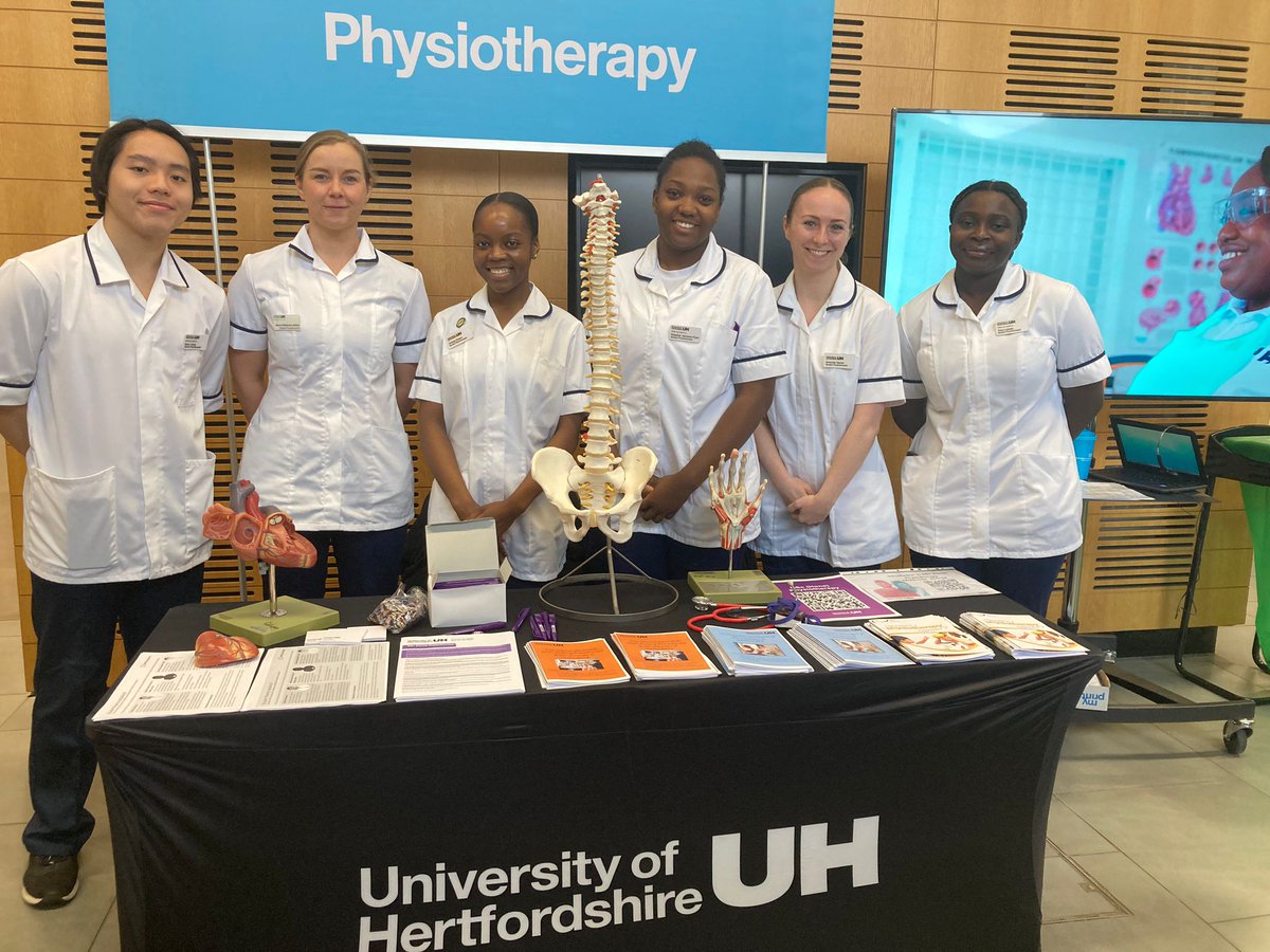 Please come and say hello to our @UniHertsPhysio students to discuss anything physio @thecspstudents