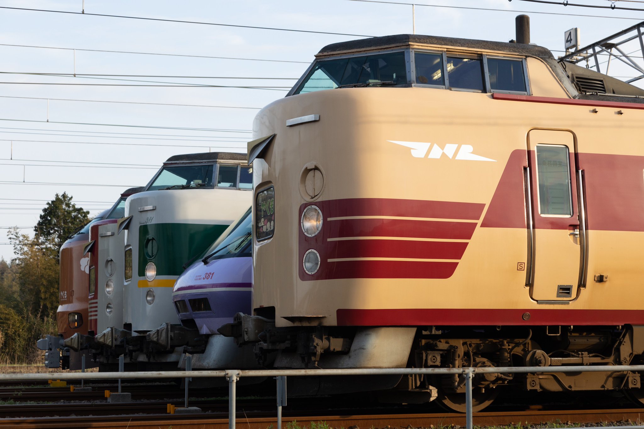 スタフ 山陰線 臨5717行路 クモヤ145+マヤ 行路表付 スタフ 山陰線 臨5717行路 クモヤ145+マヤ 行路表付