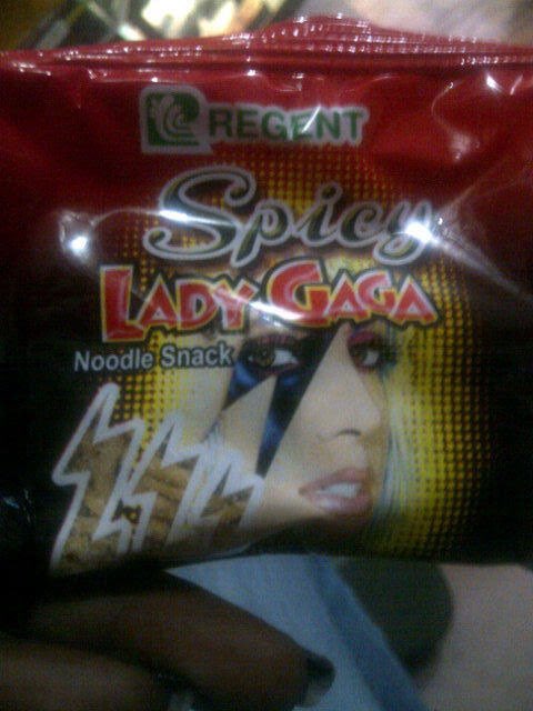 'Spicy Lady Gaga' Noodle Snack (Unofficial brand deal)