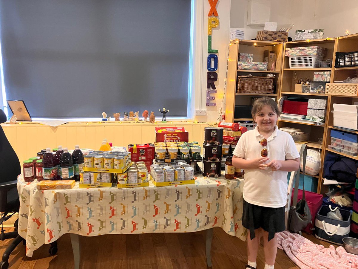 A special thank you this week! Frankie saw someone experiencing rough sleeping and gave him her birthday money. Then for lent she did jobs for friends and family and saved £114 to buy all of this food for The Ark You are an amazing person Frankie and we can’t thank you enough
