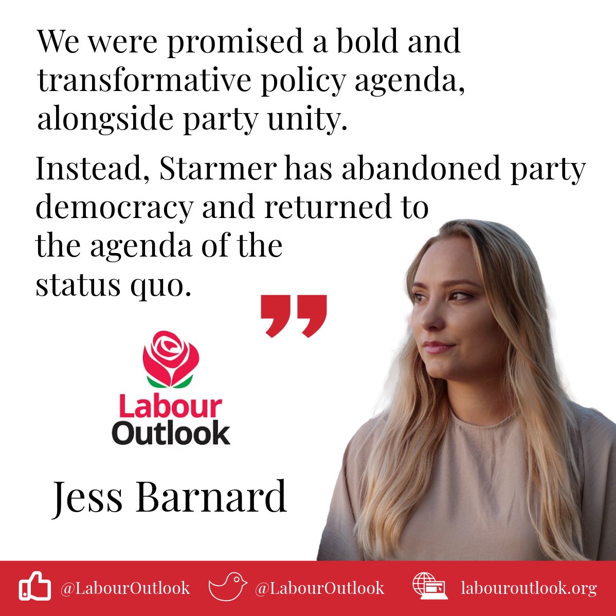 The elections for Labour’s NEC are coming up soon. It’s a vital time to fight for members’ rights, socialist policies and party democracy. Read @JessicaLBarnard’s piece on the elections here ⬇️ labouroutlook.org/2024/03/12/lab…
