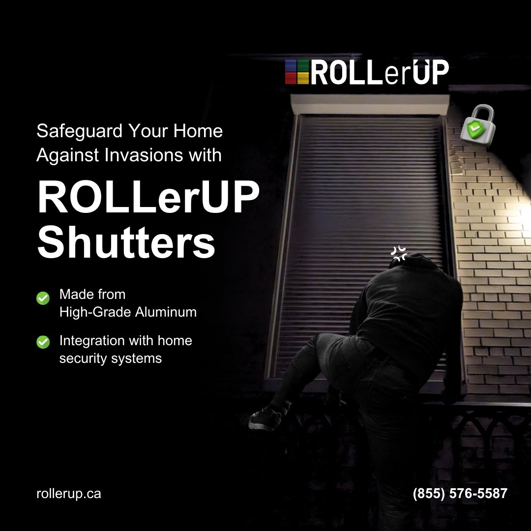 ROLLerUP’s approach combines physical security enhancements with smart technology to create a multi-layered defense system that protects your home and family. 😌
 
#fireshutters #rollershutters #securitywindows #rollerblinds #windowprotection #doorshutters #windowshutters