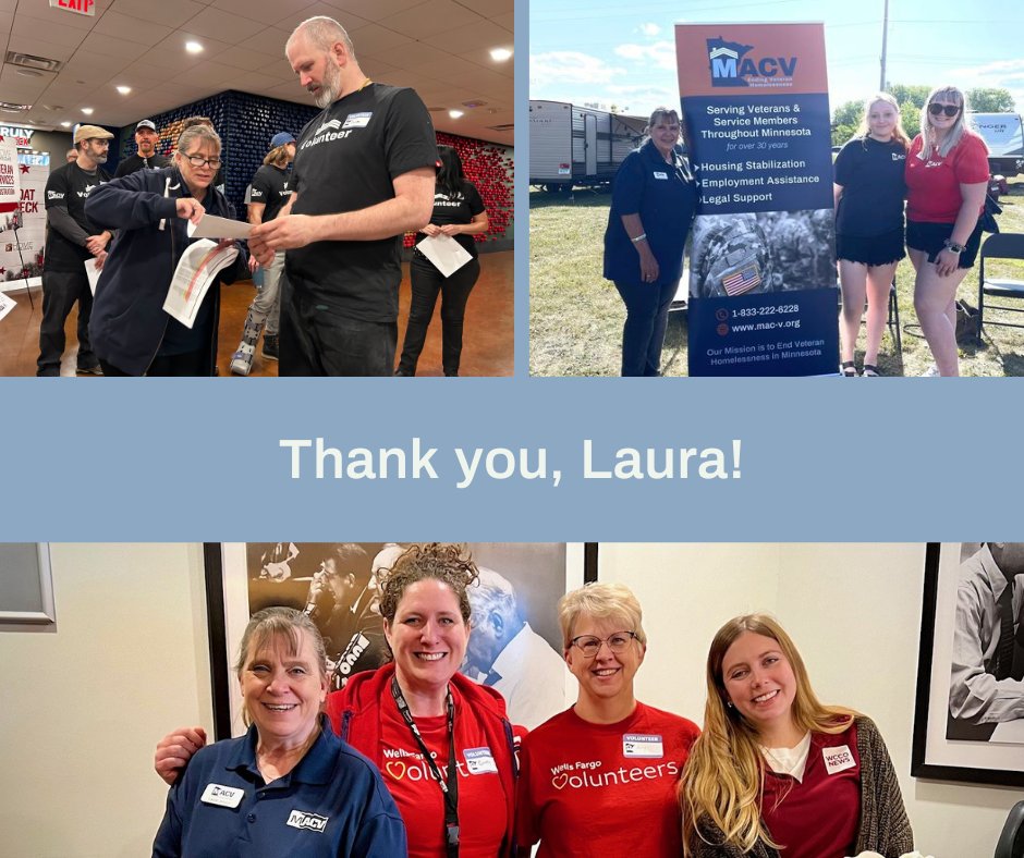 As National Volunteer Week wraps up, we want to give a huge shoutout to our amazing MACV volunteer coordinator, Laura! 
Thank you, Laura, for your incredible leadership and for making a difference. #NationalVolunteerWeek #EndVeteranHomelessness