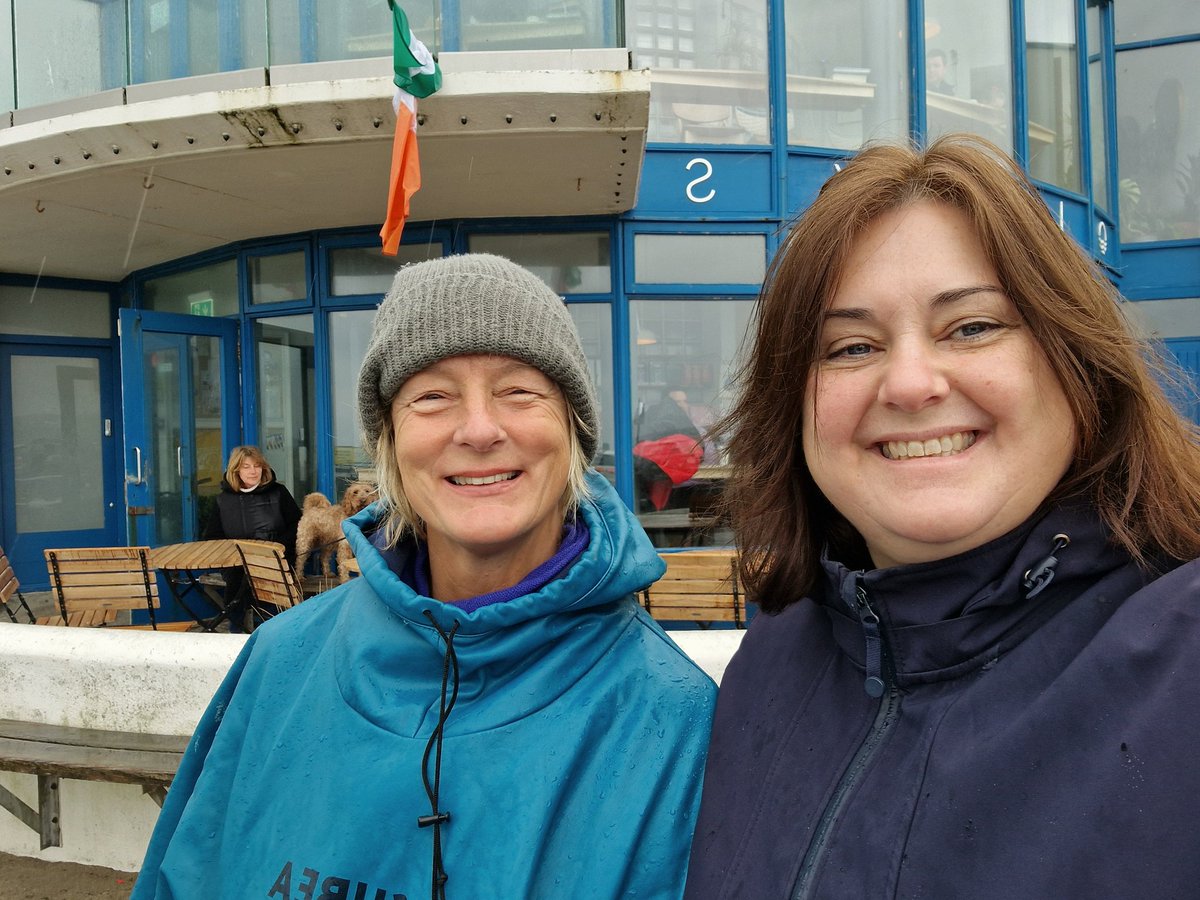 Pre-canvas coffee out of the rain with @GraceOSllvn in Tramore ☕️ You'd miss the ☀️☀️☀️ all the same