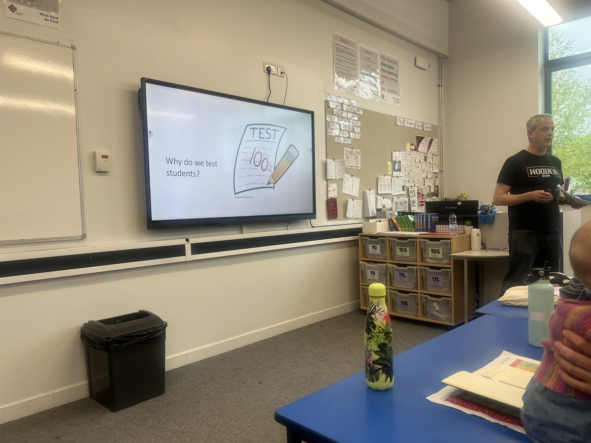 LauraLolder's tweet photo. After a little break, itโs @head_teach for me talking about motivating students with testing with some great research and theory being explored @researchEDSW #researchEDSW @GreenshawTrust https://t.co/JWqNb0Z2HG