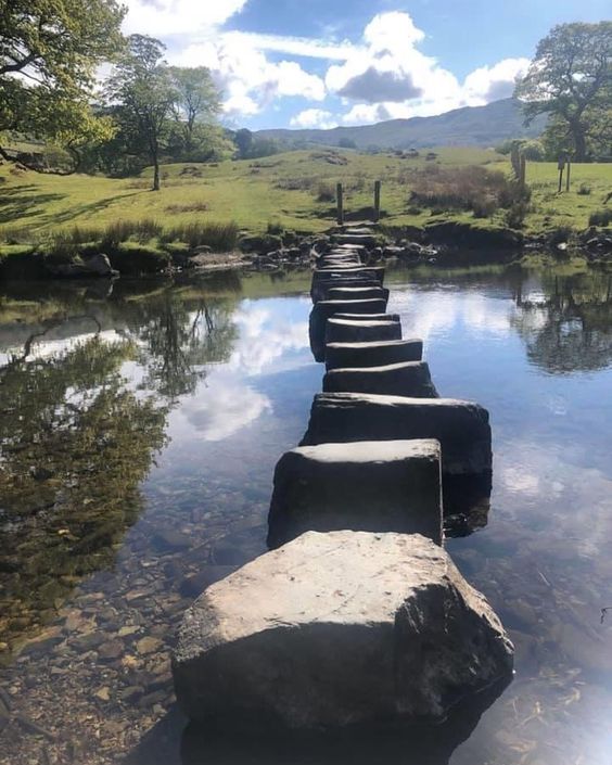 The Stepping Stones, there's a second lesser known set in the Rothay Valley, but both sides on private land. There's a old road running through the valley, still traceable in parts, both sets of stones connect to this road.