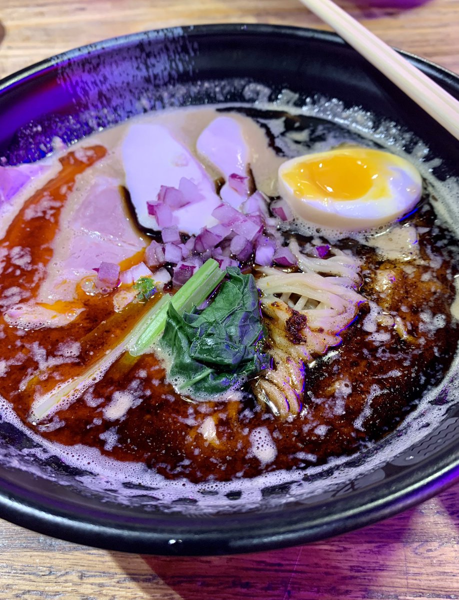 Black garlic & chilli ramen from Sou Ramen, Chatswood.