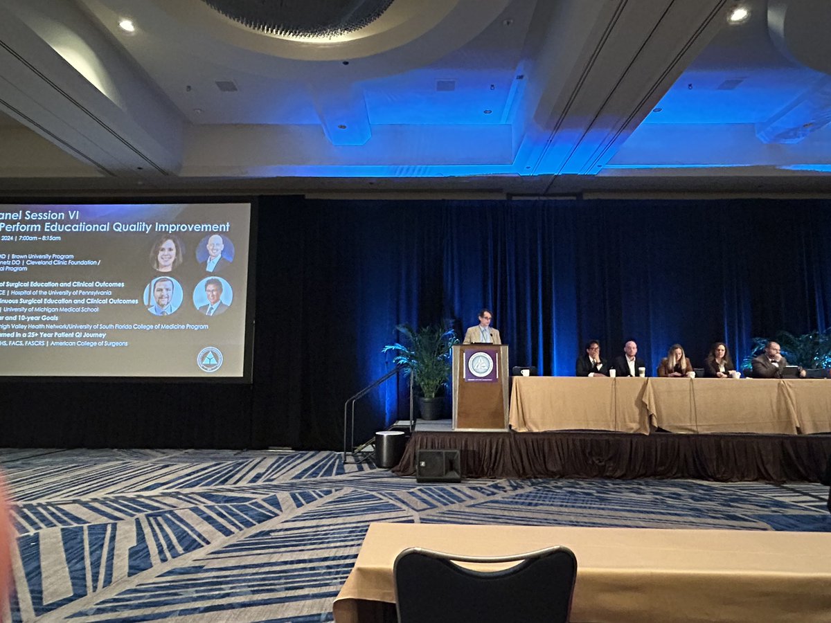 APDS surgery (@apdsurgery) on Twitter photo Welcome to Saturday! Kicking it off with a most incredible panel on how to perform surgical education QI, led by <a href="/senecadth/">David Harrington</a> and Dr Conrad-Schnetz, hosting Drs. Kelz, Krumm, Relles and <a href="/cliffordkomd/">Clifford Ko MD</a> #APDS2024 Welcome to Saturday! Kicking it off with a most incredible panel on how to perform surgical education QI, led by <a href="/senecadth/">David Harrington</a> and Dr Conrad-Schnetz, hosting Drs. Kelz, Krumm, Relles and <a href="/cliffordkomd/">Clifford Ko MD</a> #APDS2024