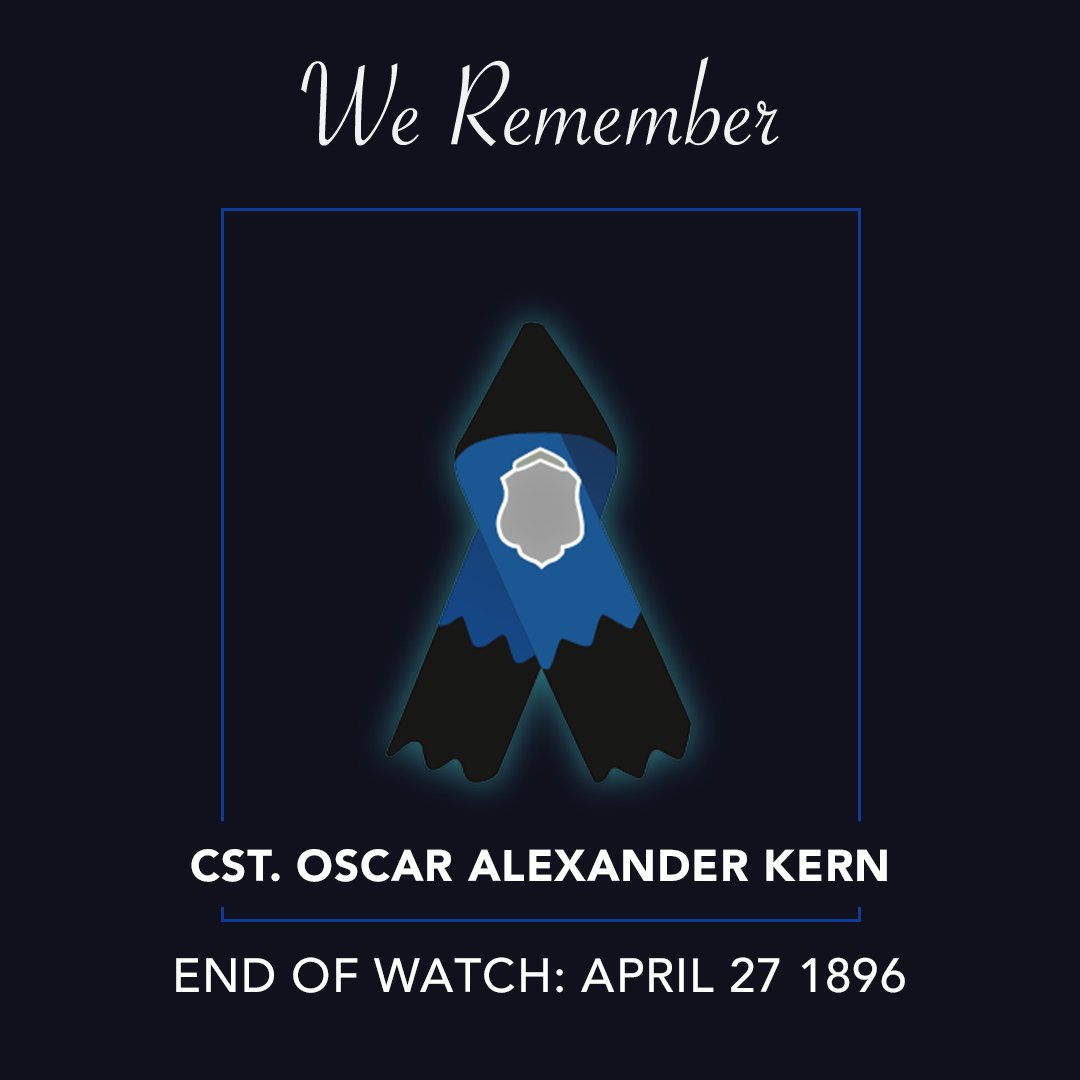 We remember Cst. Oscar Alexander Kern, who drowned while attempting to cross Short Creek near Estevan, Northwest Territories on April 27, 1896. #RCMPNeverForget