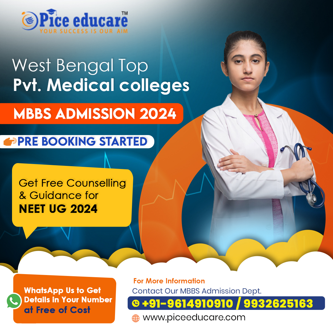 MBBS Admission 2024
Top Medical Colleges in West Bengal
Book Your Seat Now
To get detailed information WhatsApp us at 9614910910 / 9932625163
.
.
.

#mbbsinwestbengal #topmbbscollegeinwestbengal  #MBBS #mbbsexams #MBBSCollege #MedicalCollege #NEETUG #NEETUG2024 #piceeducare