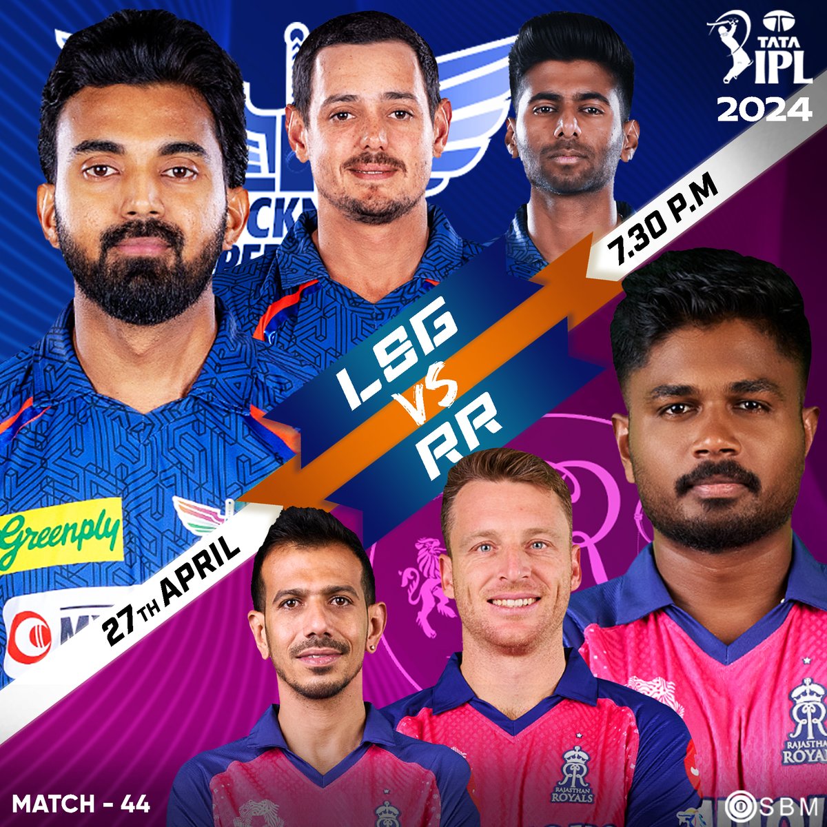 Lucknow Super Giants will take on Rajasthan Royals in Match 44 of IPL 2024.

Who are you backing to win this?

#KLRahul #SanjuSamson #QuintondeKock #JosButtler #MayankYadav #YuzvendraChahal #LSGvRR #LSGvsRR #RR #LSG #IPL2024 #IPL #Cricket #SBM