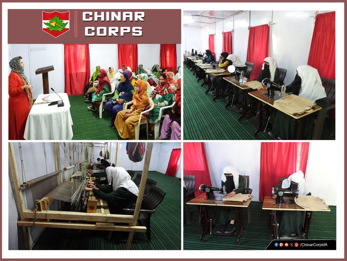 'Together we rise' #ChinarWarriors organised skill development classes on ‘stitching and carpet weaving' at Women Empowerment Centre, Machhal #Kupwara. The event was aimed to enhance skill sets & generate additional avenues of #Employment for #women in remote areas of…