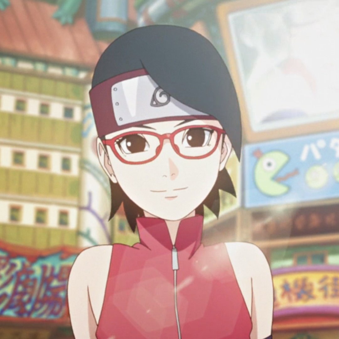 pictures of uchiha sarada, but as you scroll down, she gets older🌹