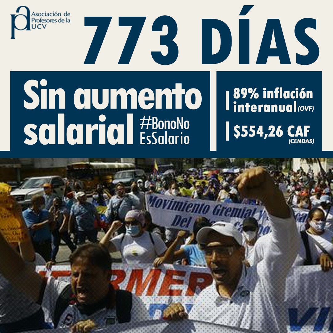 #UCV #Profesores #Venezuela #SalariosDignosYa #BonoNoEsSalario  #27Abr