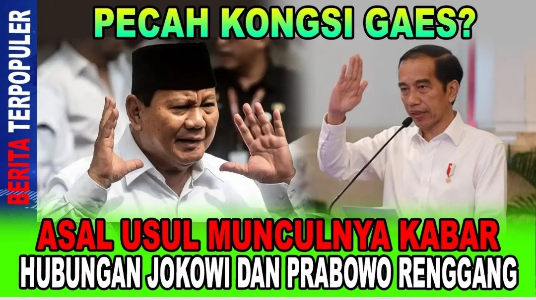 Asal-usul munculnya kabar hubungan Jkw & Prabowo renggang adlh ambisi Jokowi yg tdk mau di rem. Nah PS mau mengeremnya. Gaes nanti kalian jgn heran kl muncul lg umpatan jendral pecatan yg tdk tahu bertrm ksh. Itu bkn brsl dr relawan exs 01/ 03 tp mlh dr relawan 02 sayap Projo 🤣