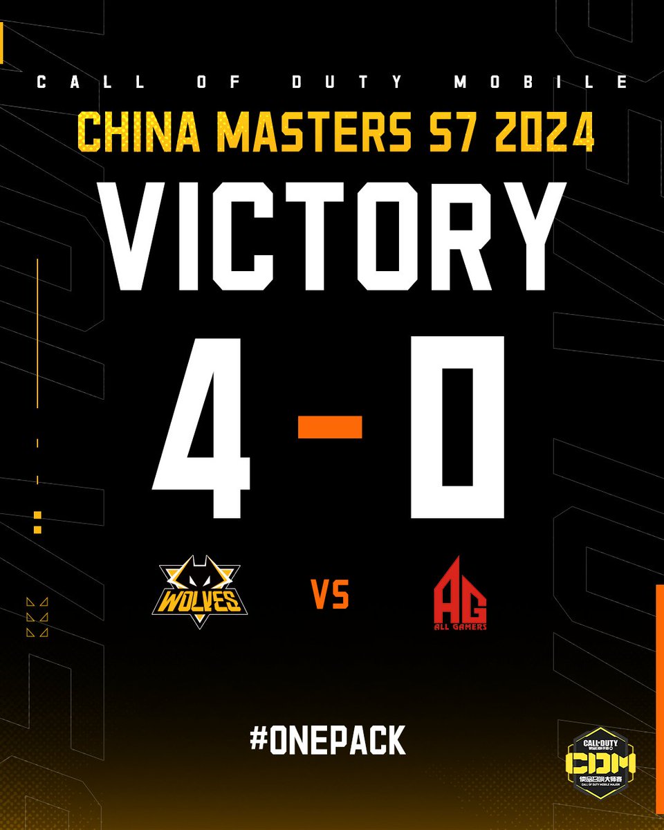 VICTORY! 🔥

We take down AG 4-0 and move into the next round!

Zai slaying with a 1.91 series K/D! 💀

#ONEPACK || #CoDMobile