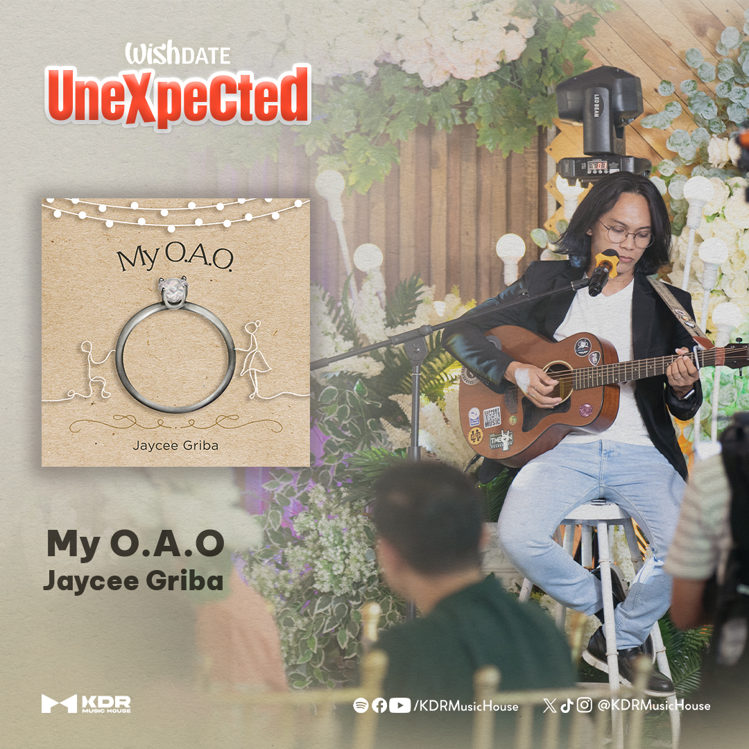 Jaycee Griba played his released song 'My O.A.O.' in the #WishDateUnexpected short film! Find out tomorrow which part of the film you will hear this song. While waiting for tomorrow's event, you can stream 'My O.A.O.' here: bit.ly/3UCjvQL