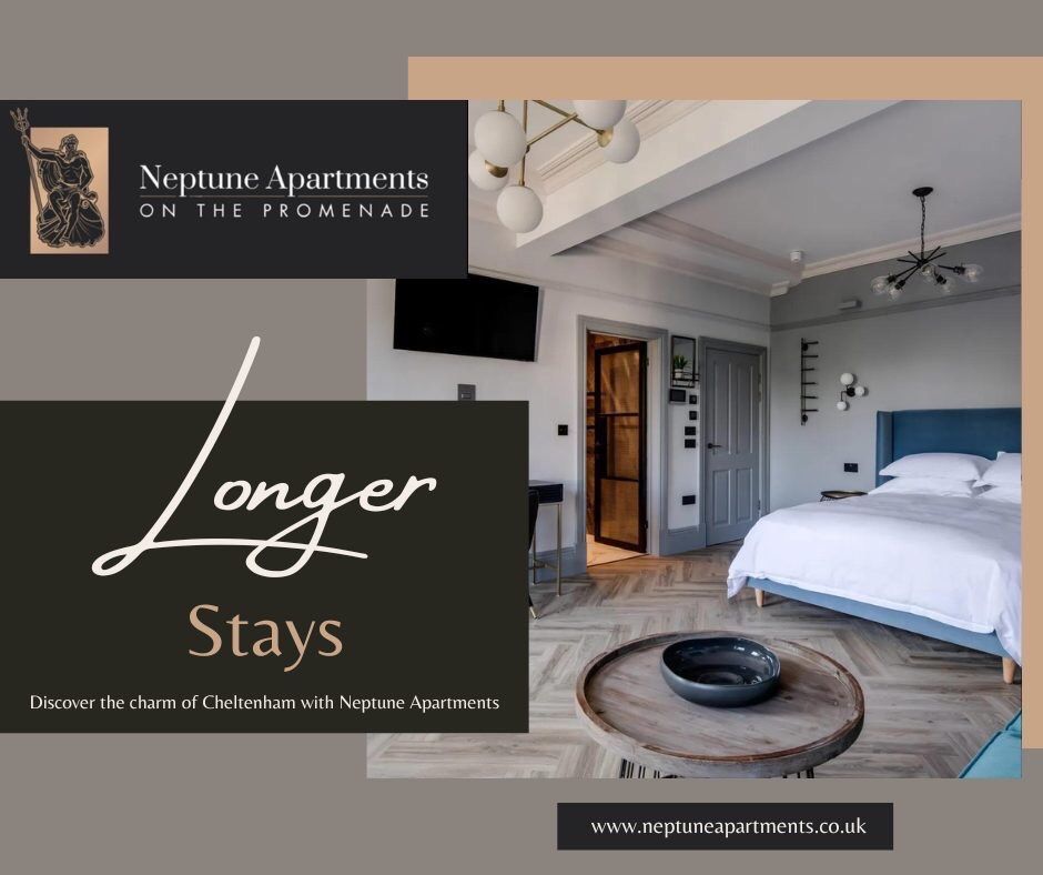 #Relocating or on a #workcontract in #Cheltenham? 

Make #NeptuneApartments your #homeawayfromhome! Enjoy exclusive rates for stays of 7 nights to 6 months and beyond, starting from £64. 

Contact us with your requirements: buff.ly/3oozDWm

#ExtendedStay #LuxuryApartments