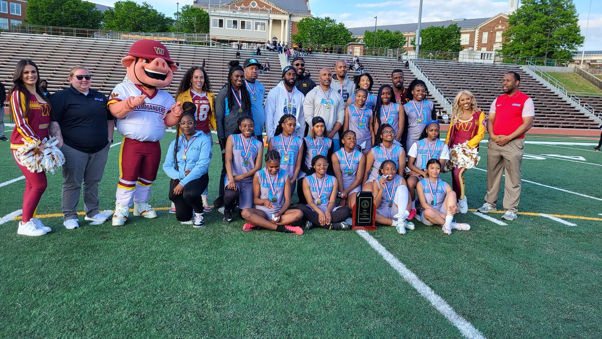 Introducing @EasternHS the DCIAA Variety Flag Football Champions 2023-24. They defeated Coolidge by a score of 25 to 6. @1PrimeObjective @DC_2_Brasil @Eboni_RoseDC @VedaRasheed @EasternIB @Eastern_PTO @HillRagDC @TitleIX @DCPSChancellor @MayorBowser