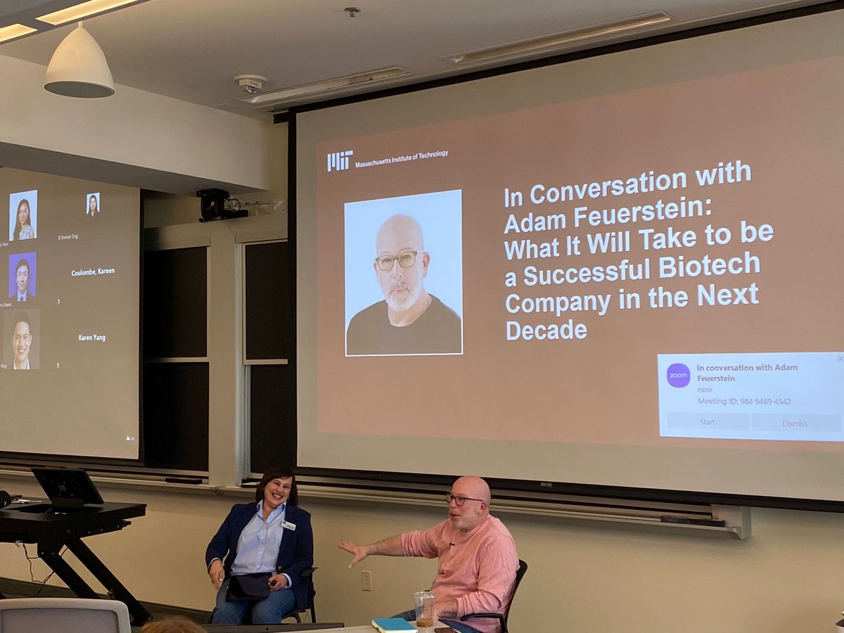It was a pleasure to have @adamfeuerstein at @MITSloan for a fireside chat