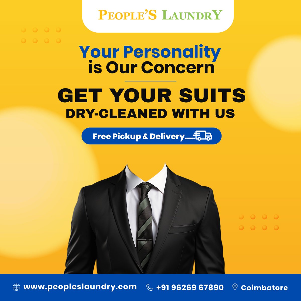 🌐Visit us: peopleslaundry.com
📞Call us: 9626967890
.
.

#bestLaundryServiceInCoimbatore #PeoplesLaundry #DryCleaning