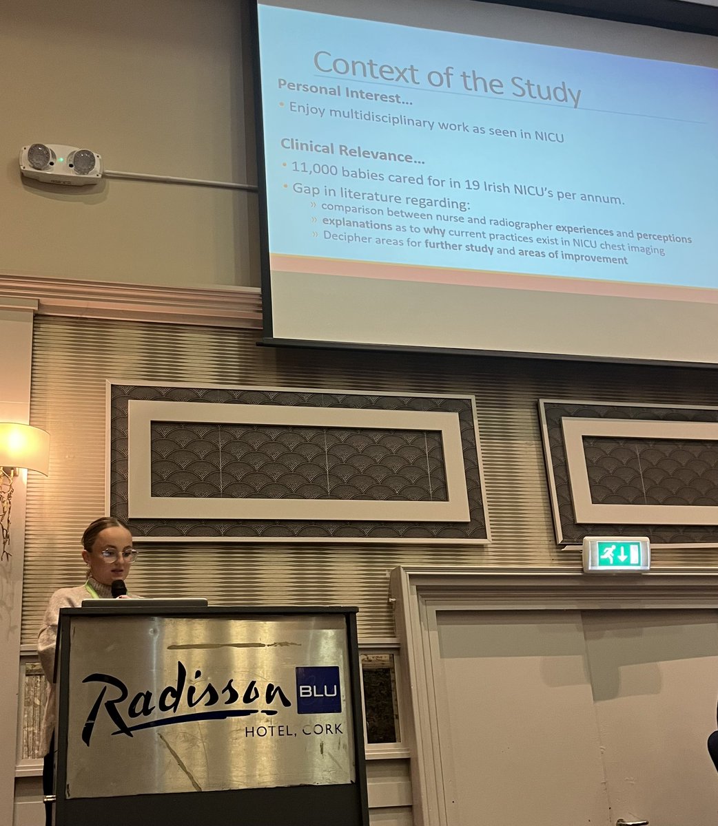 Moving on to our DI Scientific session with our next speaker Katie Ronayne who spoke on ‘A qualitative investigation into Nurse and Radiographer participation during NICU chest imaging’ #IIRRT24 #Scientificsession