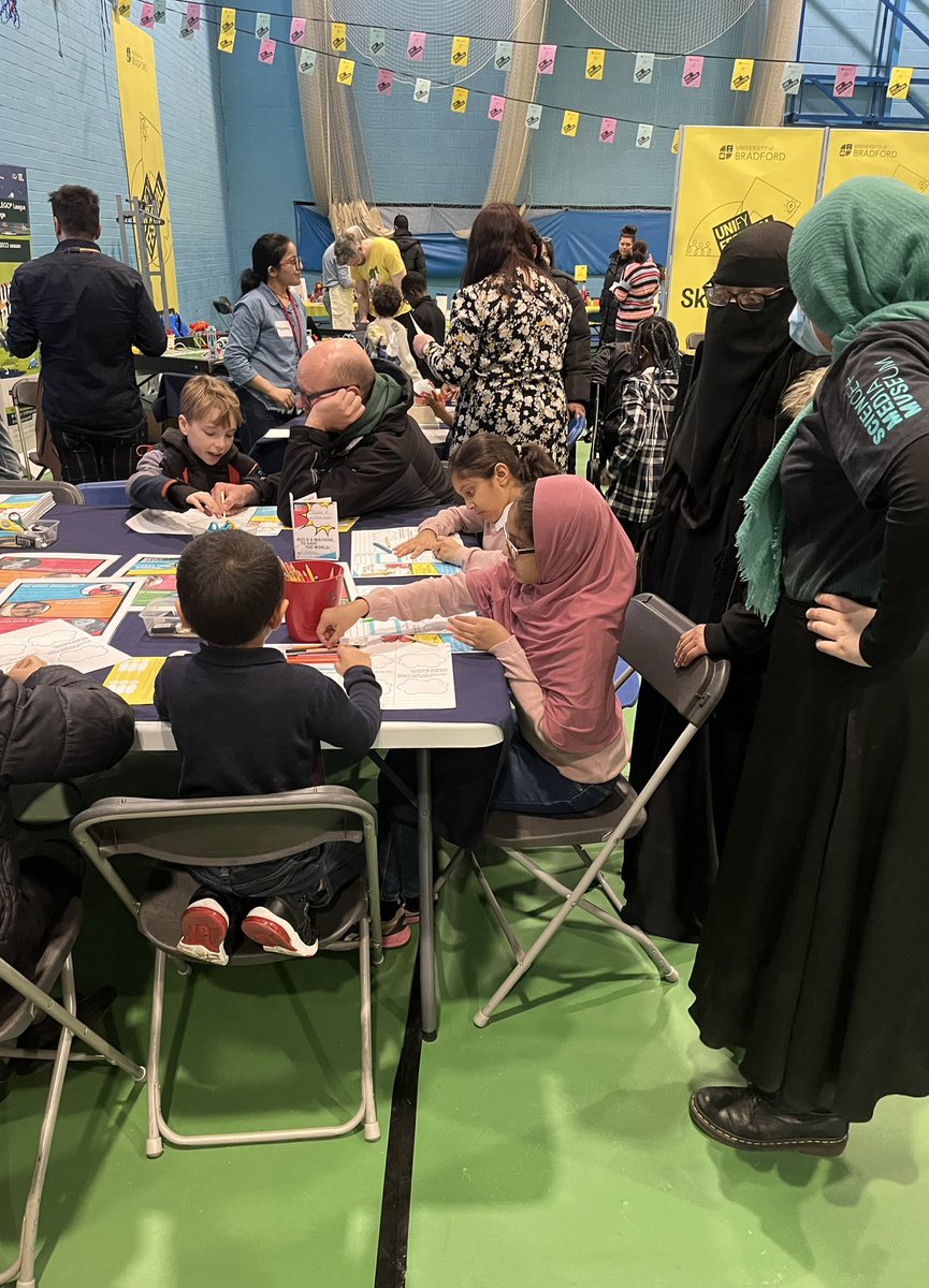 It’s the UNIfy Festival Community Day today! ⭐️🌈🦸‍♂️🚀

Join us for a day filled with fun activities. The event is taking place in the sports hall on-campus. Don’t miss out! See you there 👋 @UniofBradford #TeamBradford