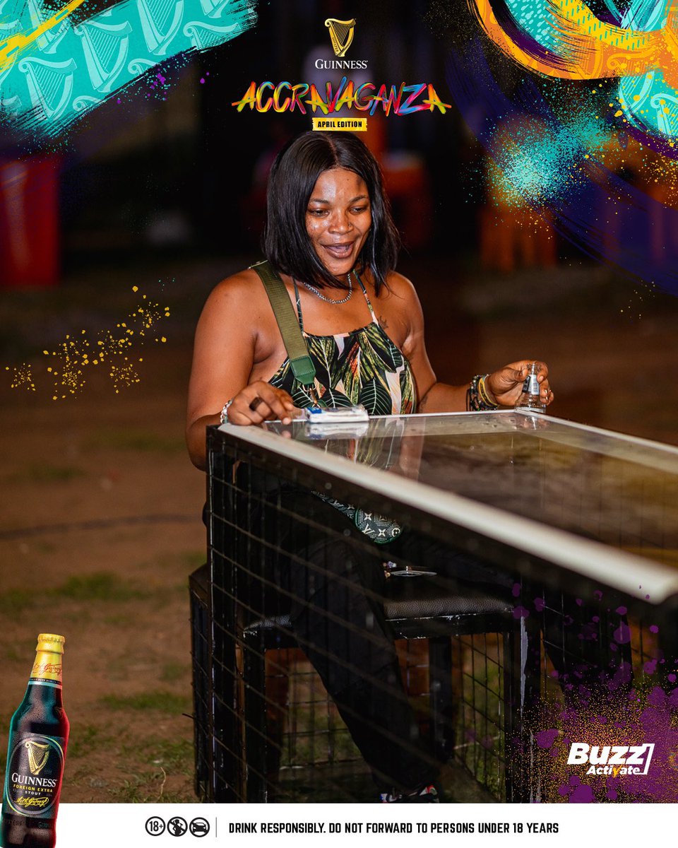 It’s been exactly a week since we gave the city of Accra the best of multi-artsy sensory experience, throwing it back to Guinness AccraVaganza 😎 #GuinnessAccraVaganza #BlackShinesBrightest