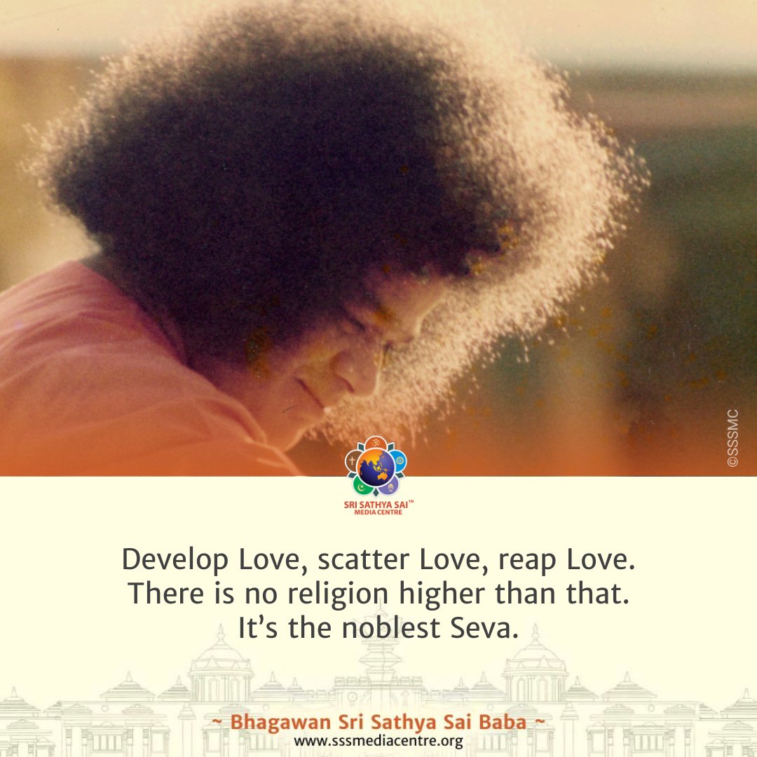 Sri Sathya Sai Baba - Official (@TheSathyaSai) on Twitter photo 2024-04-29 18:30:00