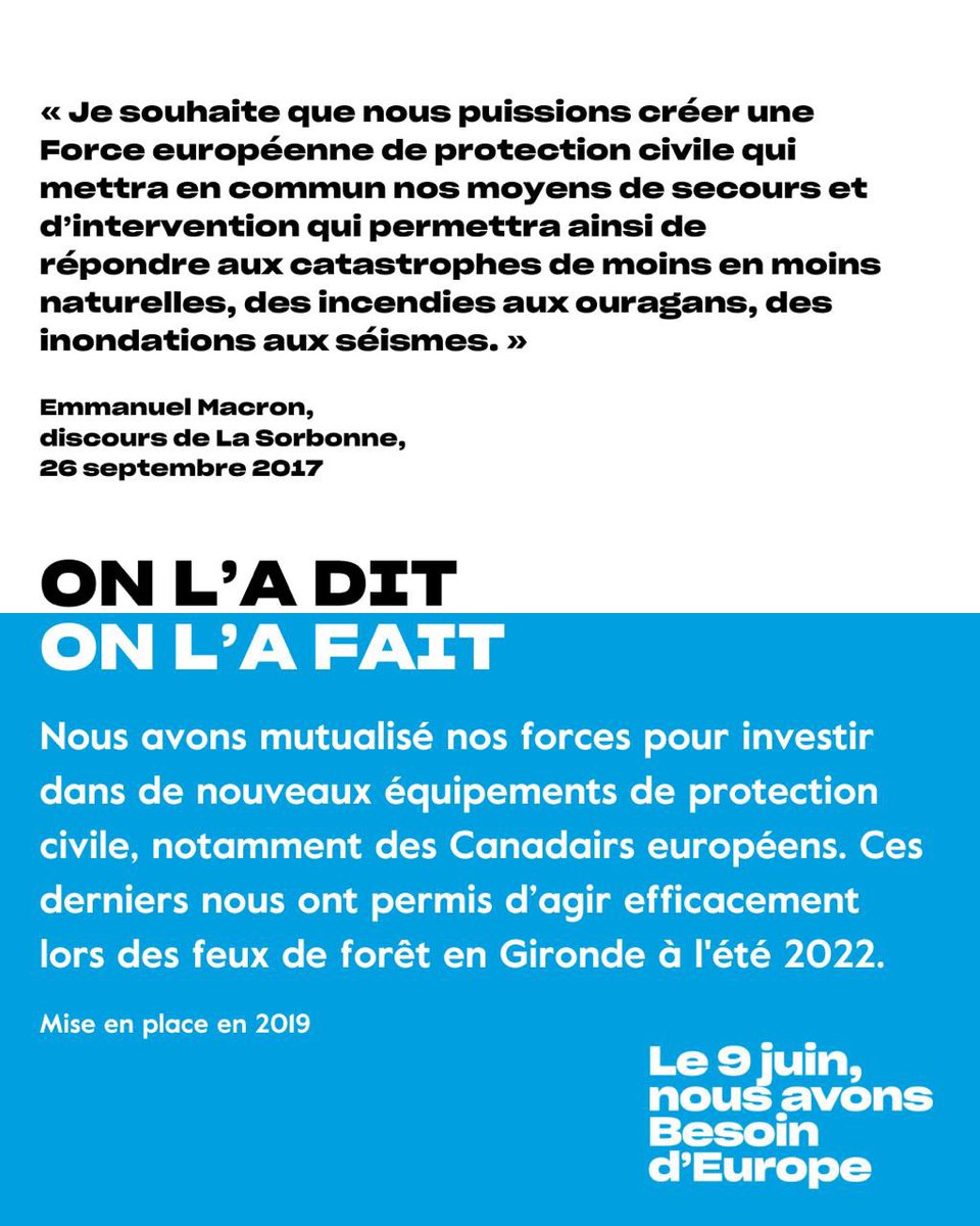 On l’a dit. On l’a fait. On continue ! 🇫🇷🇪🇺