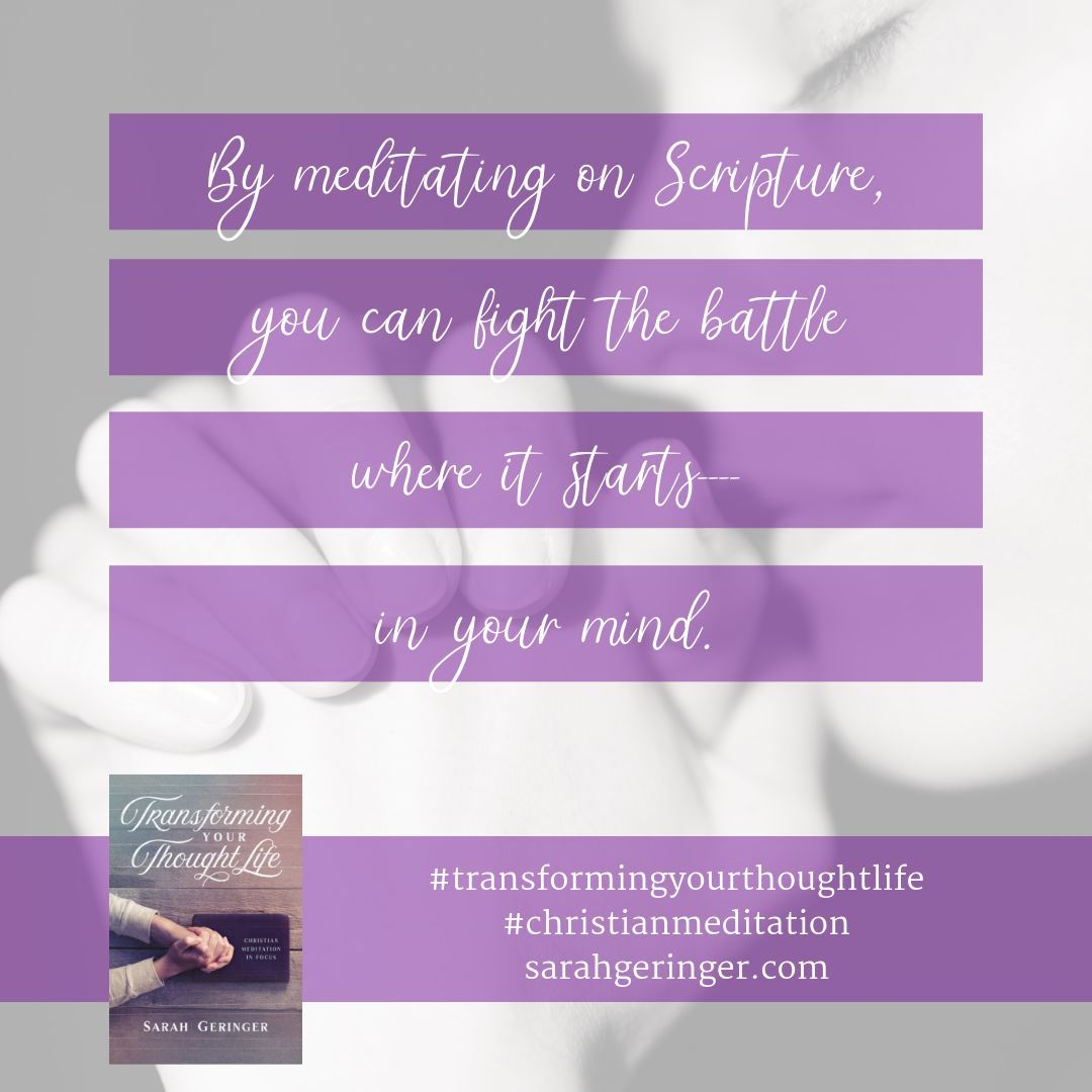 Struggling with uncontrolled thoughts? Rein them in through the power of Scripture. #bookquote #transformingyourthoughtlife #christianmeditation Learn more: buff.ly/3xQdrMC