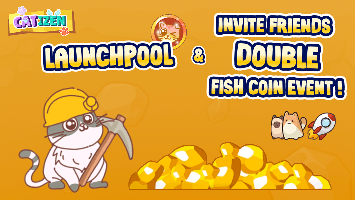 Catizen Launchpool is set to go live in-game with this latest update! The official start time for the Launchpool is April 28th at 0AM UTC. To ensure you don't miss out on rewards, feel free to stake your Highest-level Cat and Fish Coins in the pool before it starts!

For this 1st…