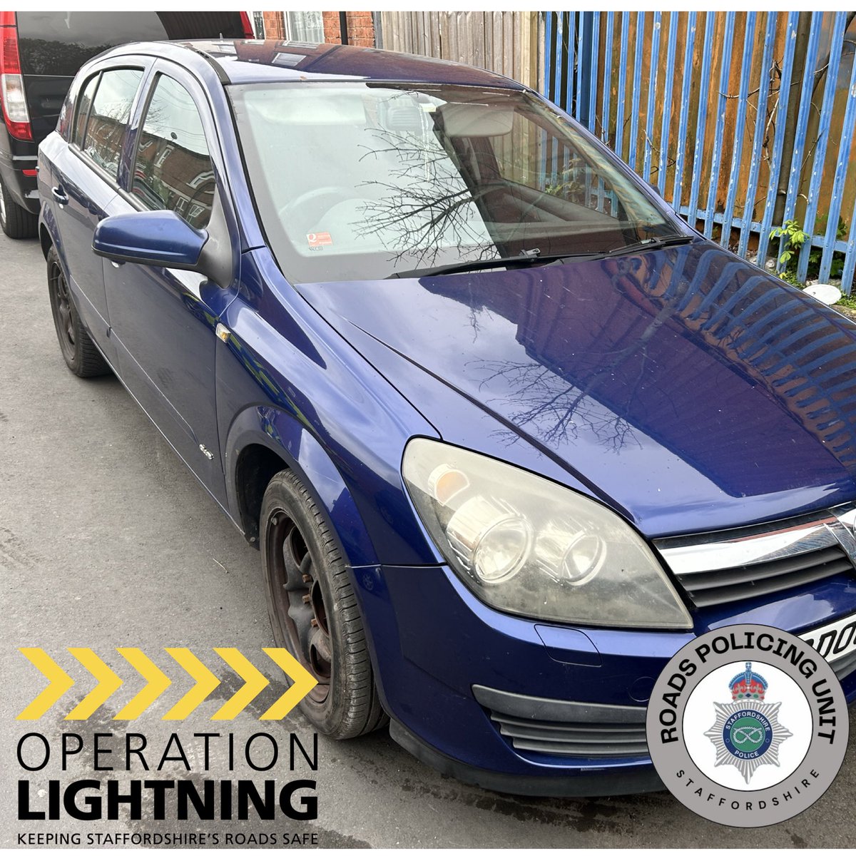 The #OpBormus team identified this Cloned Vauxhall y’day having been involved in theft of motor vehicle offences in #Wombourne area. @SStaffsPolice Today we went for a 👀 around and found the vehicle parked up. Confirmed false plates and vehicle seized used in crime #OpBormus