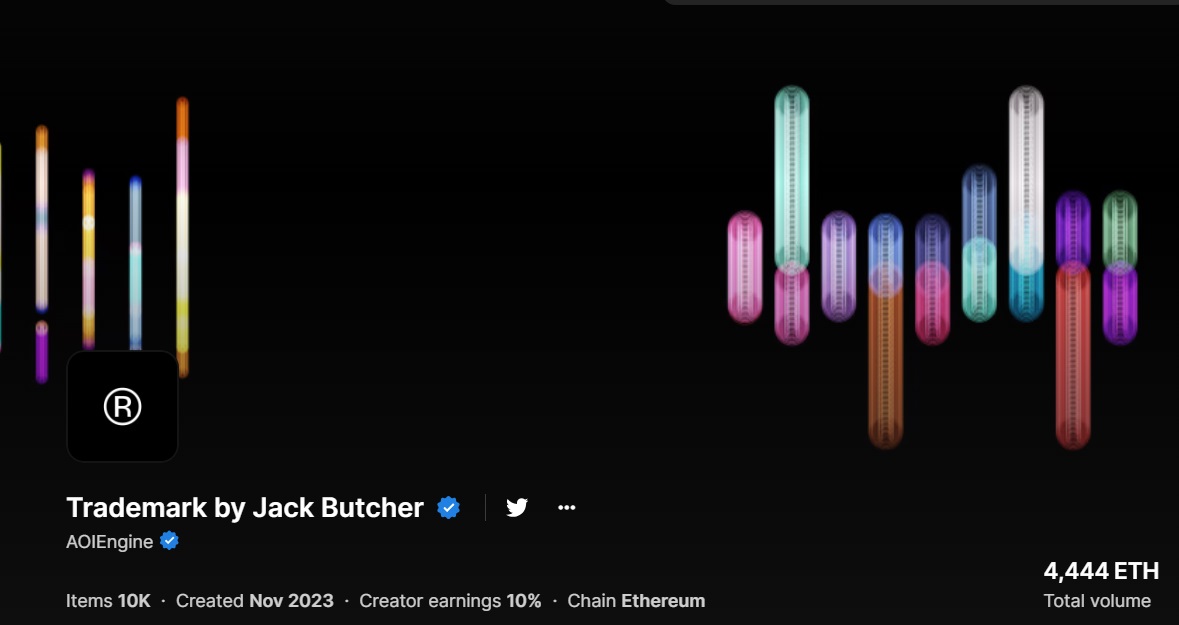 01/  Complete Overview of #Trademark TM ™ ®️ by @JackButcher everything worth knowing.

The whole story and content in 10 min reading 

TM is longterm conviction –  by the end of this thread you ´ll see why.

The Content
02/ Art - Intention - Curation
03/ Announcements Mint
04/
