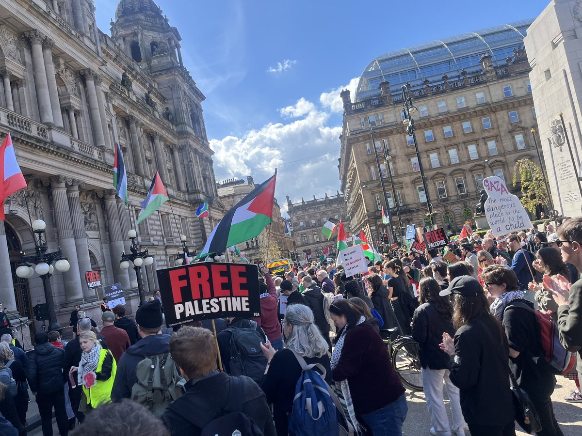 #StopArmingIsrael #CeasefireNow #StopTheWiderWar #WelfareNotWarfare Today #GlasgowStandsWithGaza We will not stop until Palestine is Free 🇵🇸