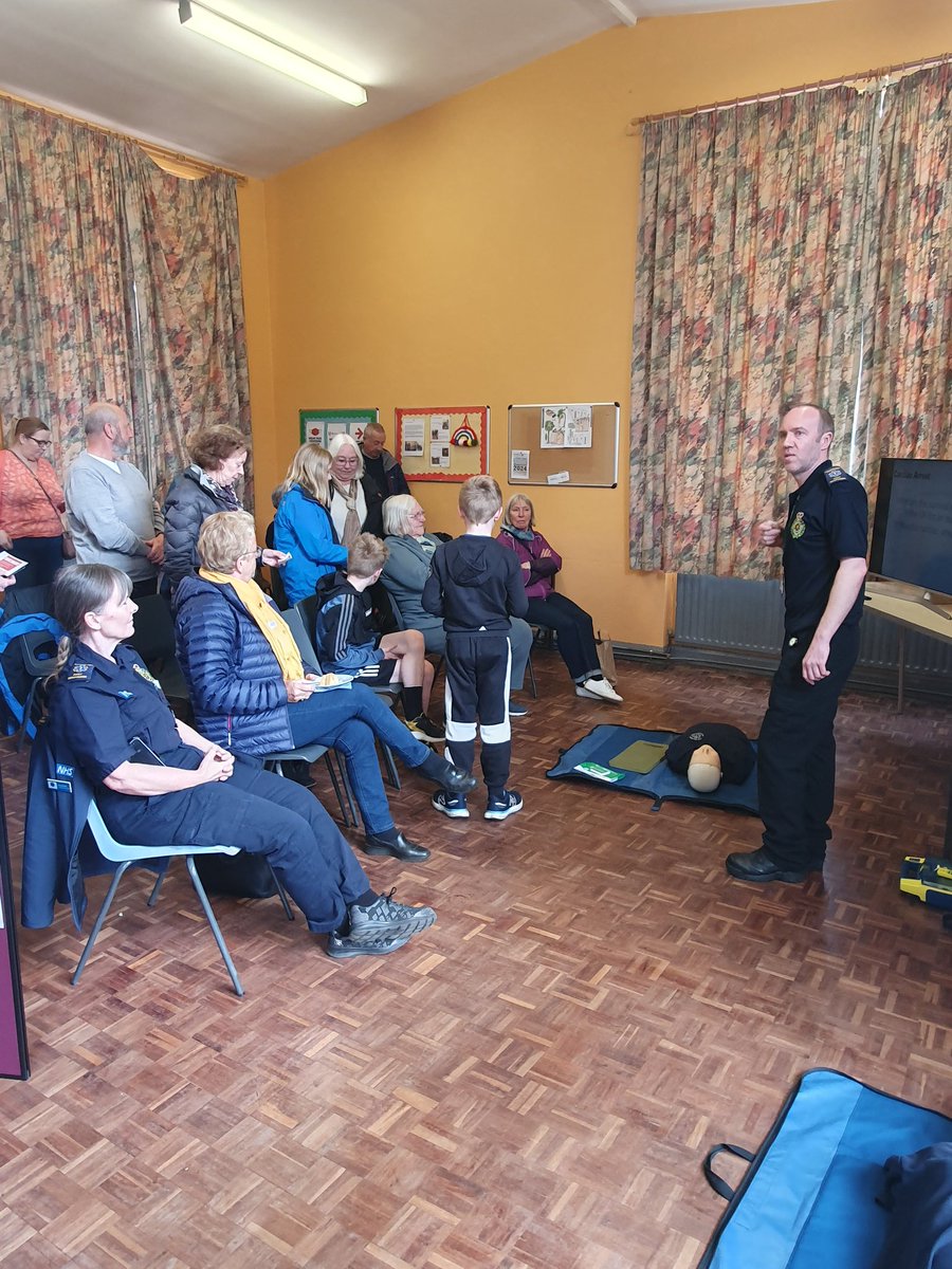 The Five villages CFR's are conducting CPR awareness sessions today at their 20th Anniversary, lots of new skills are being taught to the public today.