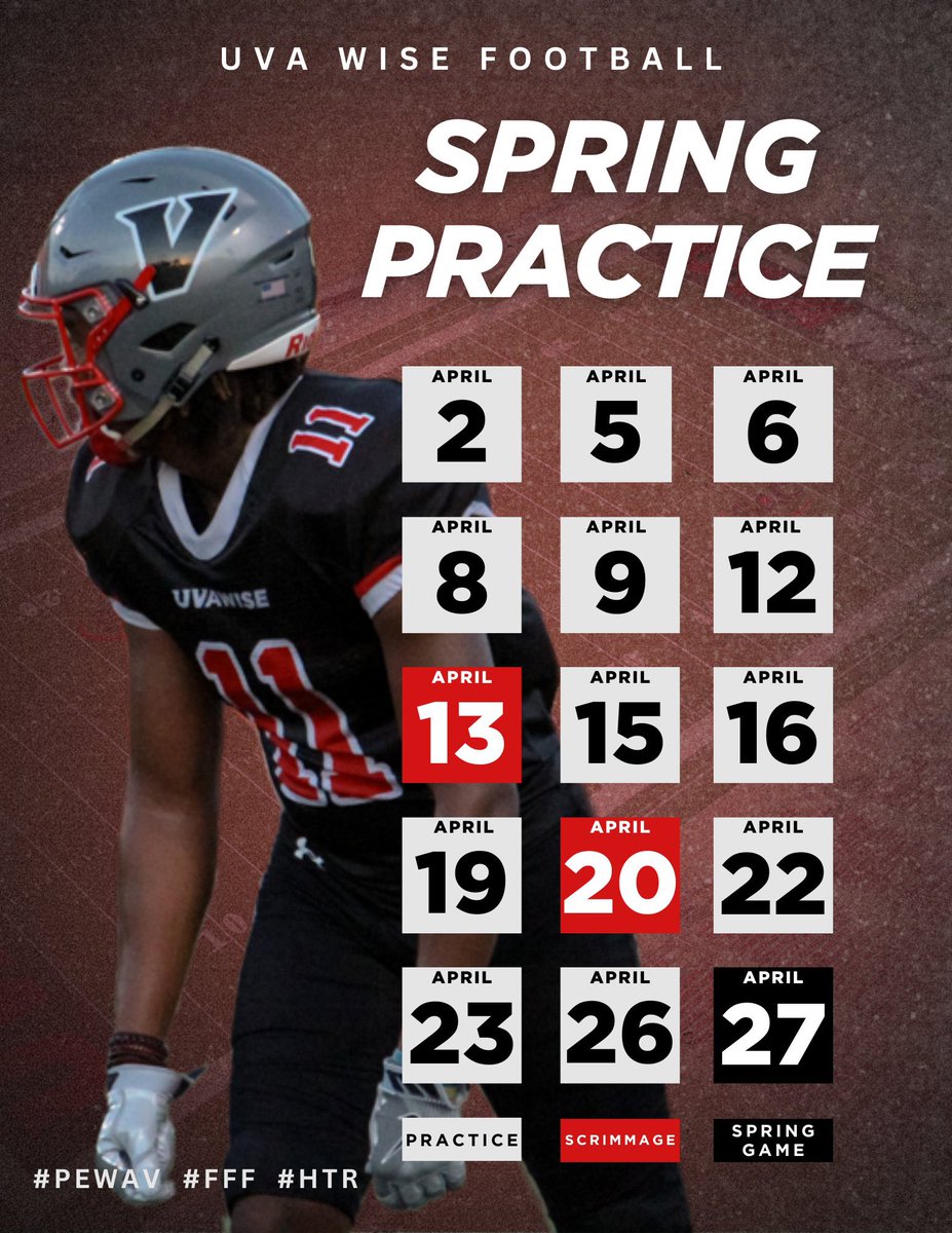Gary Bass (@coachgarybass) on Twitter photo Big day for <a href="/UVAWiseCavsFB/">UVA Wise Football</a> today as we welcome a huge number of Juniors to campus to visit, give back to our community by doing a free youth camp for youth kids up through 8th grade and conclude spring ball with our Red vs Gray spring game and tailgating event. #PEWAV #FFF #HTR Big day for <a href="/UVAWiseCavsFB/">UVA Wise Football</a> today as we welcome a huge number of Juniors to campus to visit, give back to our community by doing a free youth camp for youth kids up through 8th grade and conclude spring ball with our Red vs Gray spring game and tailgating event. #PEWAV #FFF #HTR
