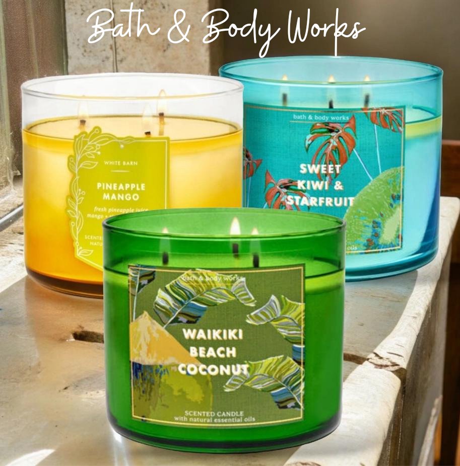 🍍🥥🍹 THIS WEEKEND: $10 OFF All 3-Wick Candles; Exclusively at Bath & Body Works‼️ 🗓️ April 25-28 💐 Mother's Day is May 12th 🏬 Shop In-stores and on the App 📲 #oneginghamnation #spring2024