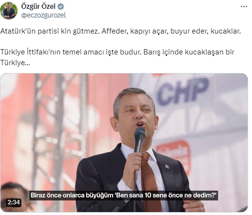 Benim paramla saray yaptıranlarla, Rabia Naz'ın babası Şaban Vatan'a dava açanlarla,  saray zihniyetiyle Cumhuriyet'i beğenmeyenlerle kucaklaşmam. Sen gidip kucaklaşırsan sana da karşı olurum.