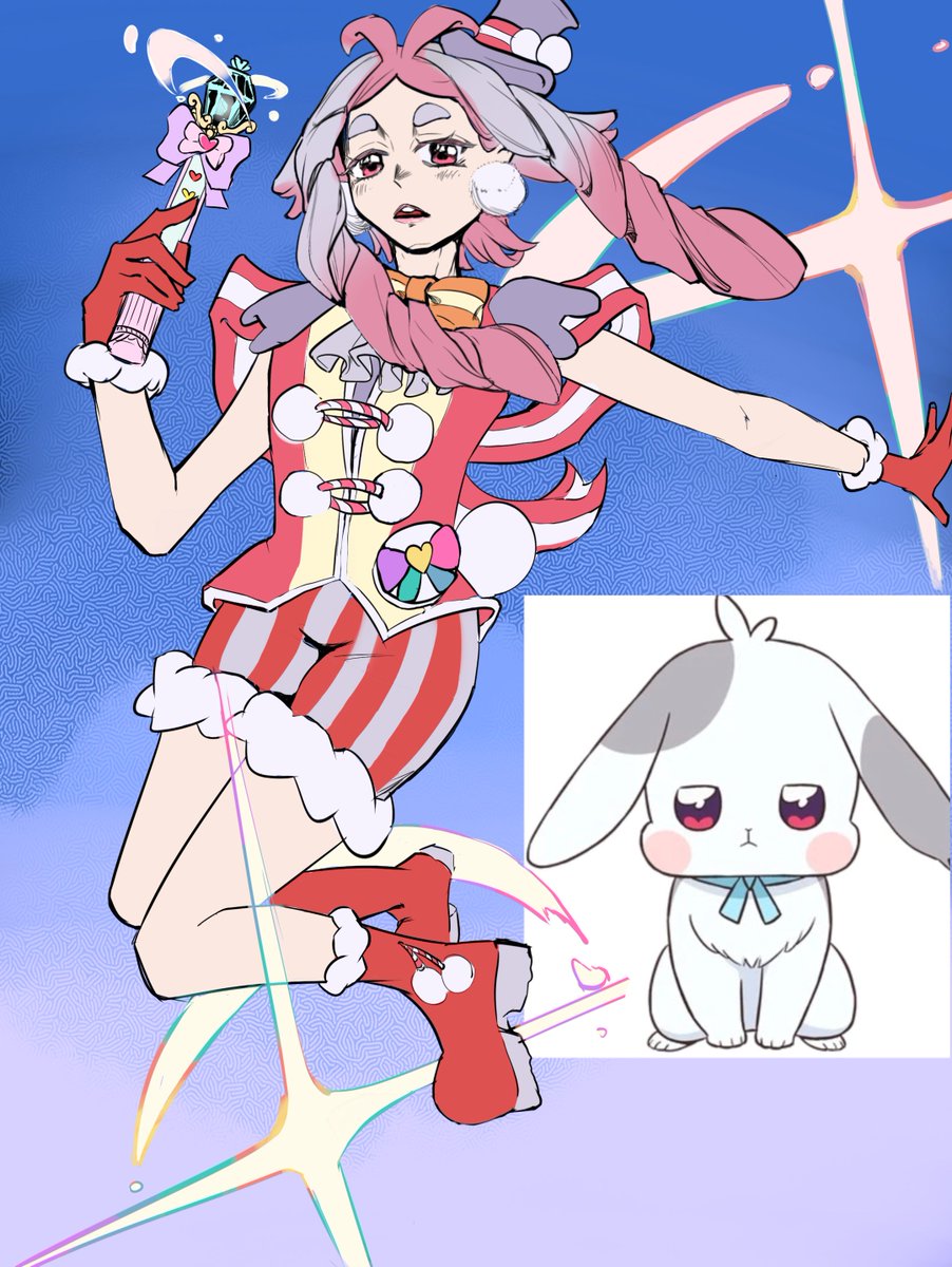 hello precure nation- here, take my daifuku cure design🐰 #わんぷり #precure