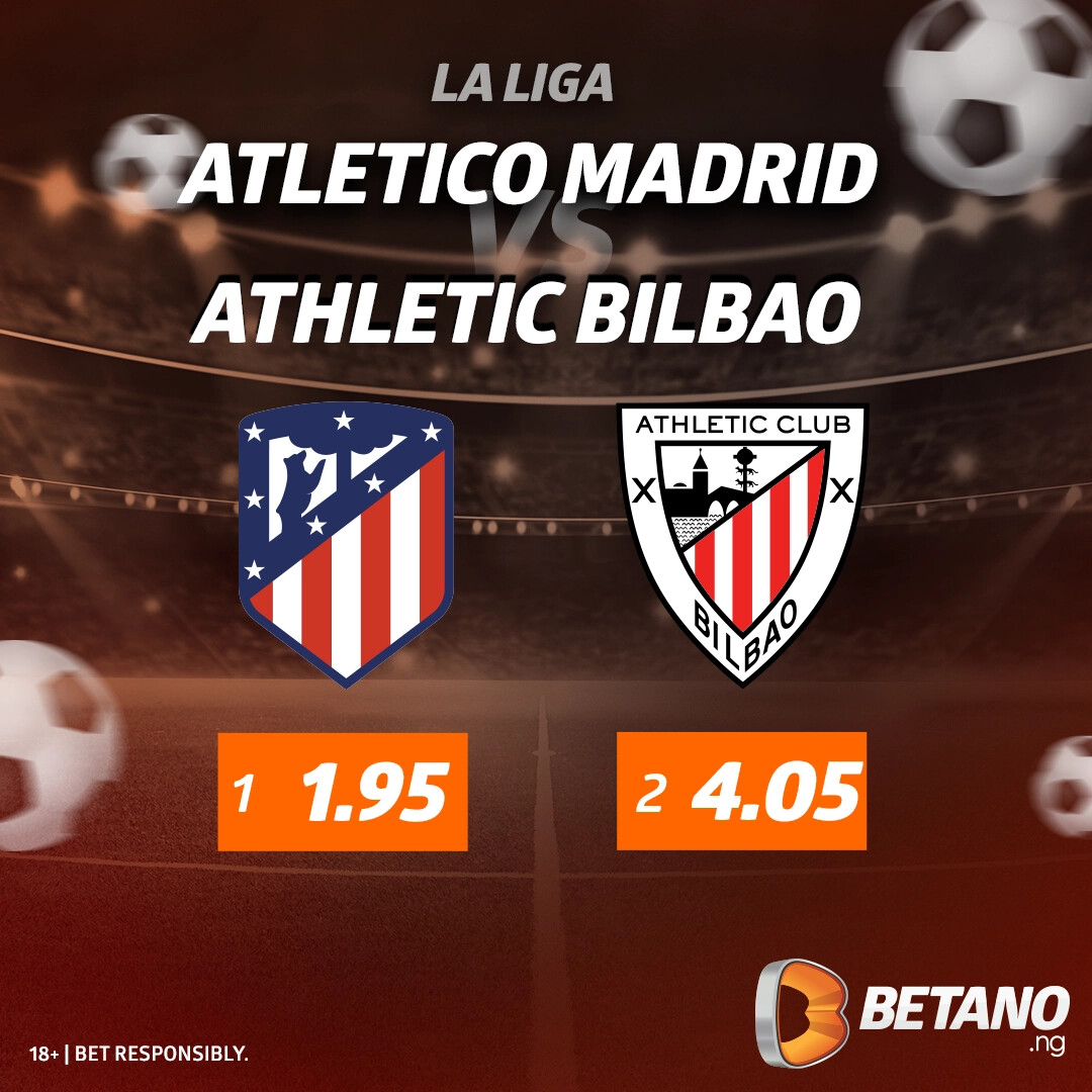 Atletico Madrid and Athletic Bilbao are locked in a fierce battle for a top 4 spot in La Liga. Who will secure 4th place after 90 minutes of intense action? ⚽ #thegamestartsnow Atletico Madrid vs Bilbao Odds&Options ▶️ bit.ly/49VIJyQ