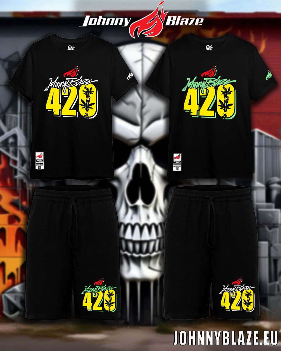 🔥JOHNNY BLAZE T-SHIRTS / SHORTS - 420 TIME EDITION🔥
📌Link in Bio
#Cheloo #JohnnyBlaze #UrbanStreetWear #StreetWear #urbanclothing