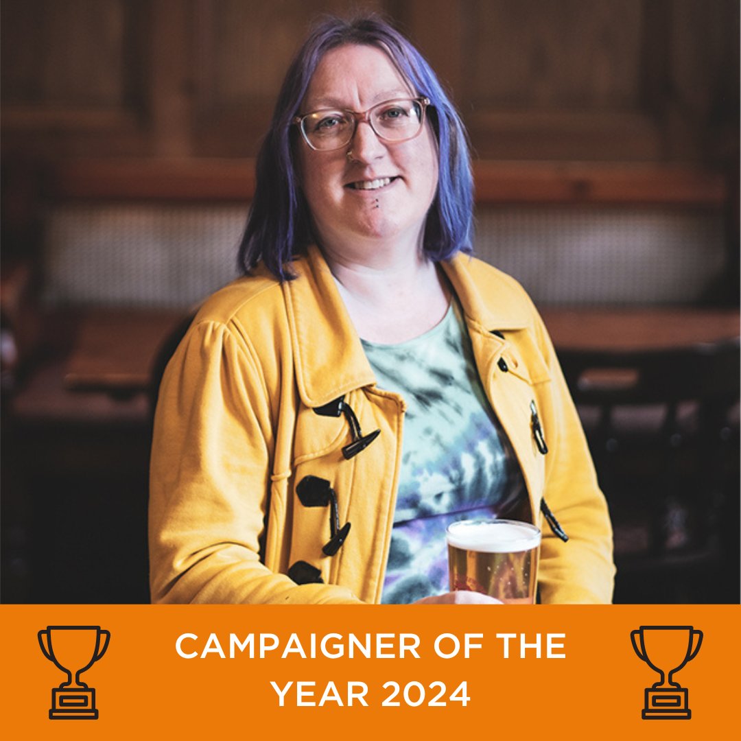 🏆@CAMRA_Official’s Campaigner of the Year 2024 is Laura Hadland (@Morrighani)!
👏 Laura is a beer writer and campaigner, writing regular columns for @WBOnline_, CAMRA’s #LearnandDiscover platform and the award-winning book 50 Years of CAMRA.
📷@LilyWaite_