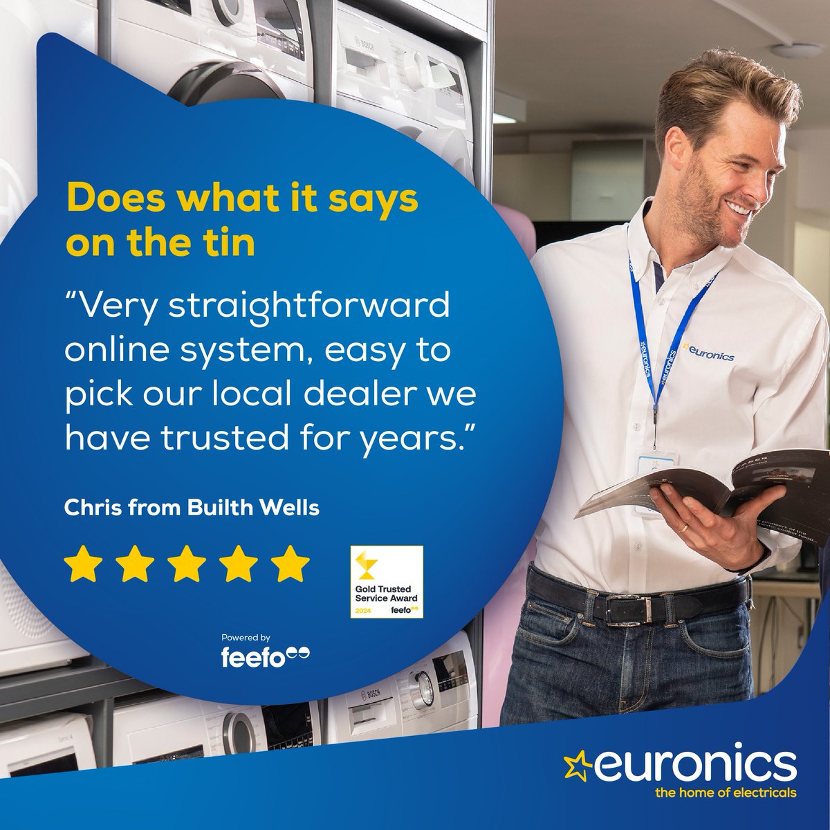 We love happy customers! Choose from hundreds of hand-picked products, all delivered by your local Euronics dealer. With a price-check promise, flexible delivery, and local service, shopping locally has never been easier. euronics.la/m/Euronics #TheHomeofElectricals #ShopLocal
